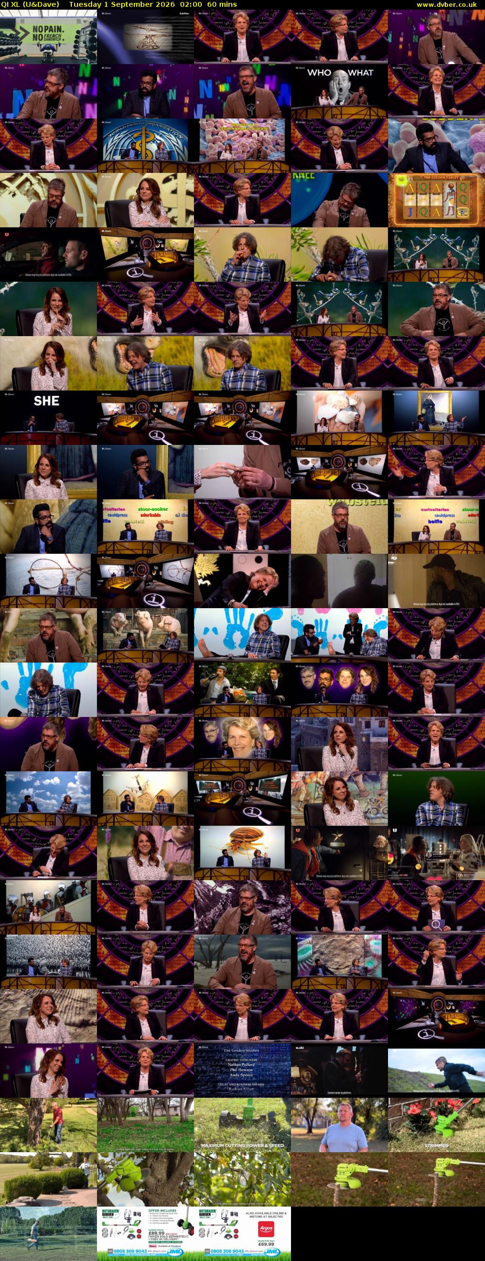 QI XL (U&Dave) Tuesday 1 September 2026 02:00 - 03:00