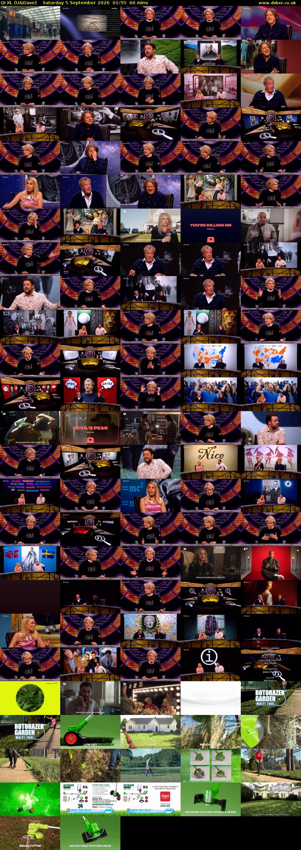 QI XL (U&Dave) Saturday 5 September 2026 01:55 - 02:55