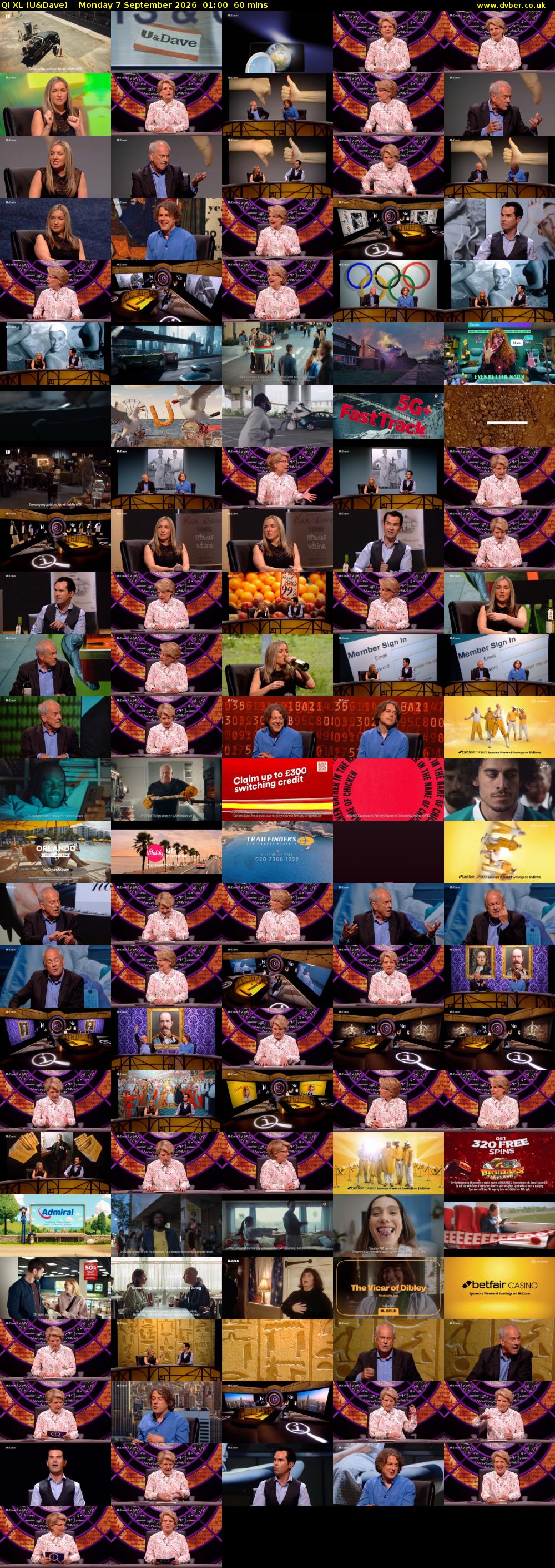 QI XL (U&Dave) Monday 7 September 2026 01:00 - 02:00