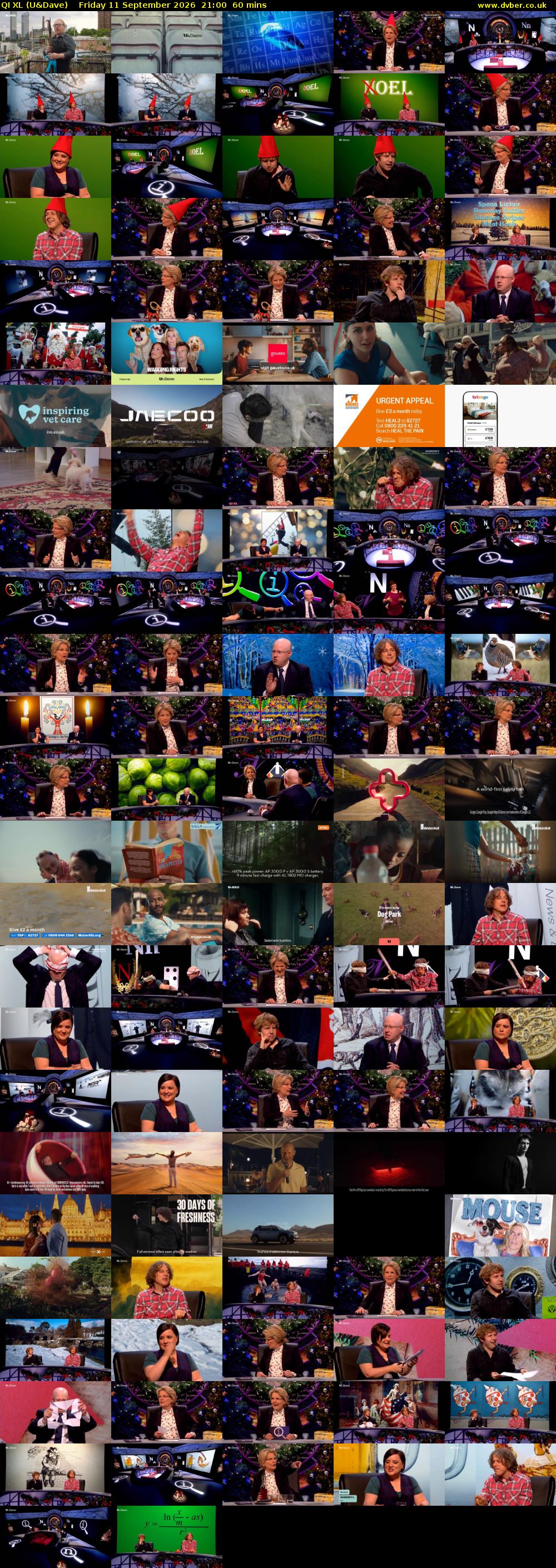 QI XL (U&Dave) Friday 11 September 2026 21:00 - 22:00