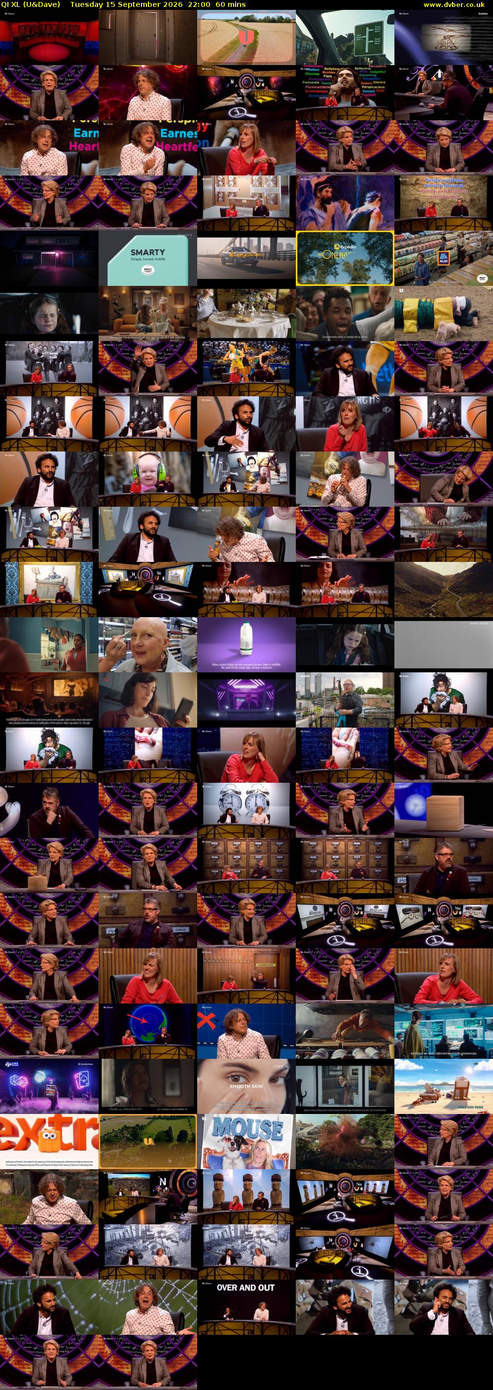 QI XL (U&Dave) Tuesday 15 September 2026 22:00 - 23:00