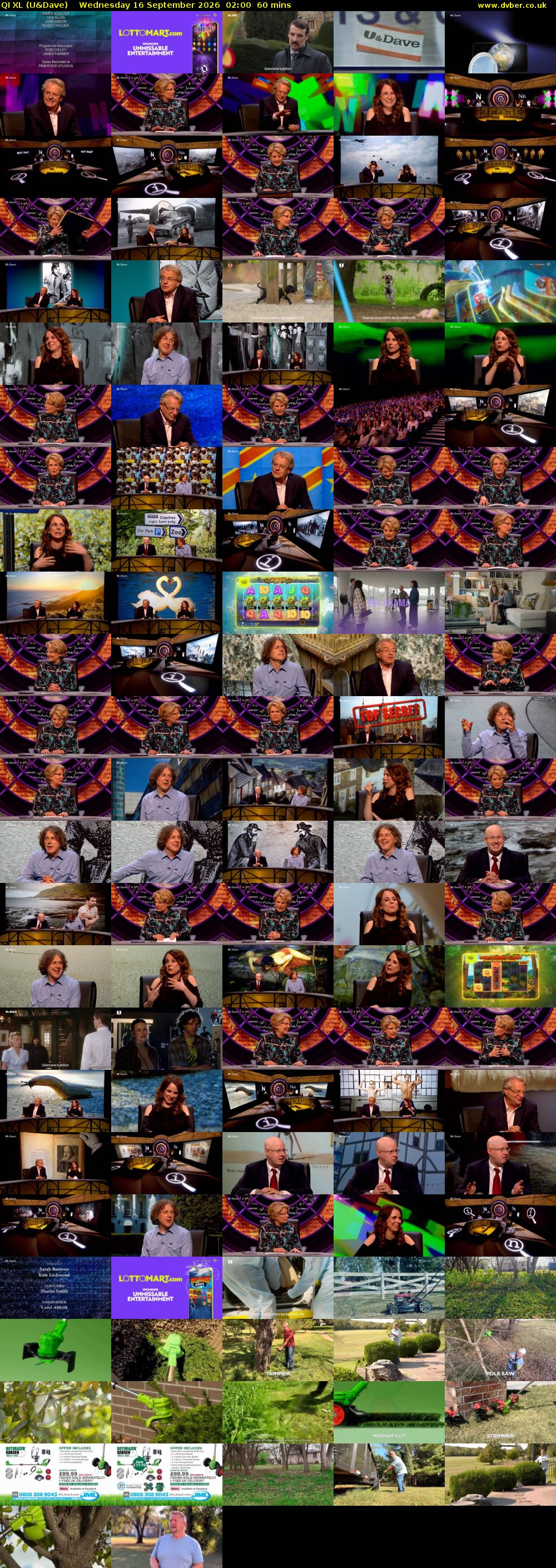 QI XL (U&Dave) Wednesday 16 September 2026 02:00 - 03:00