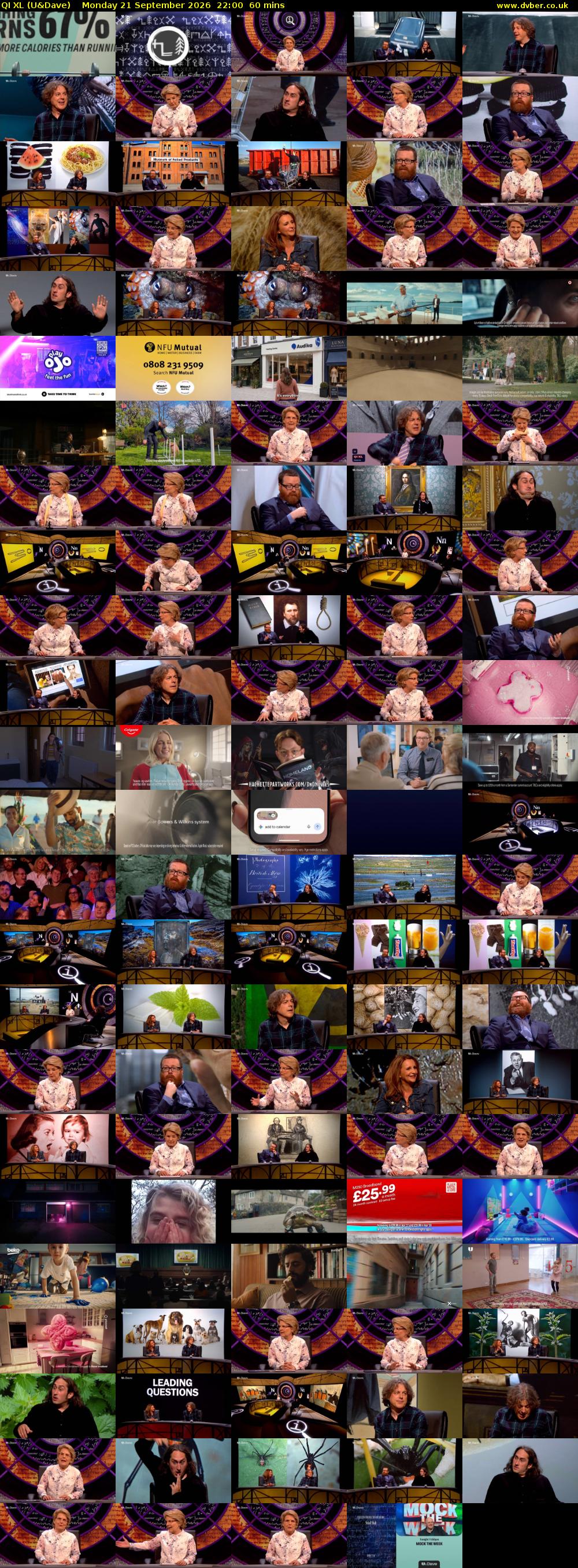 QI XL (U&Dave) Monday 21 September 2026 22:00 - 23:00
