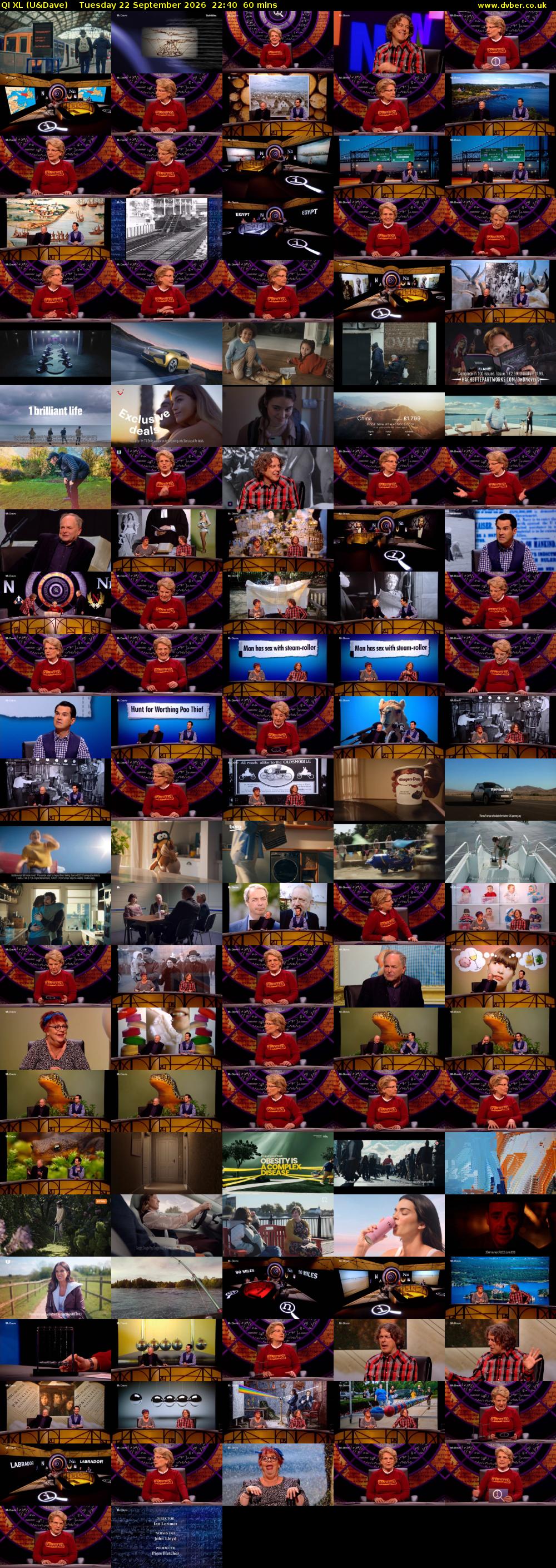 QI XL (U&Dave) Tuesday 22 September 2026 22:40 - 23:40