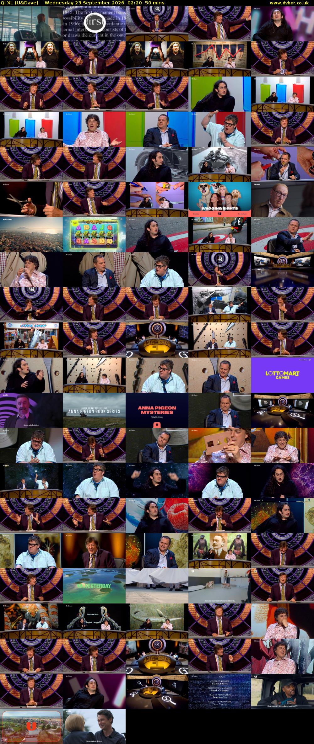QI XL (U&Dave) Wednesday 23 September 2026 02:20 - 03:10
