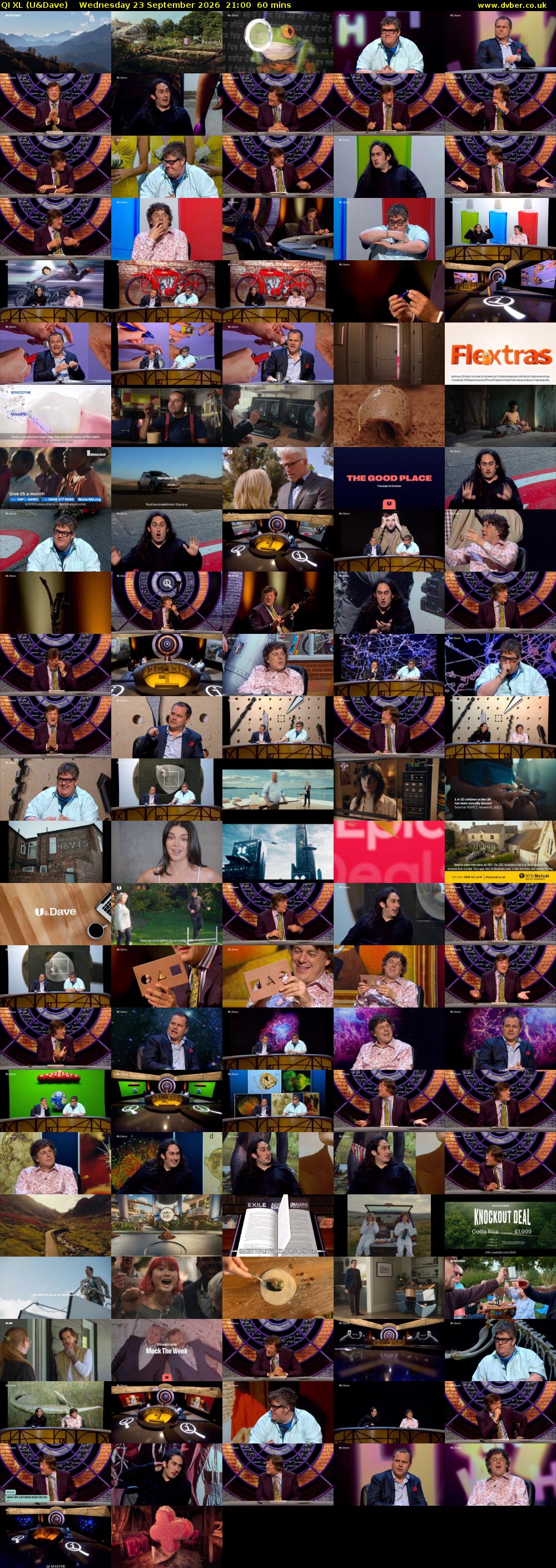 QI XL (U&Dave) Wednesday 23 September 2026 21:00 - 22:00