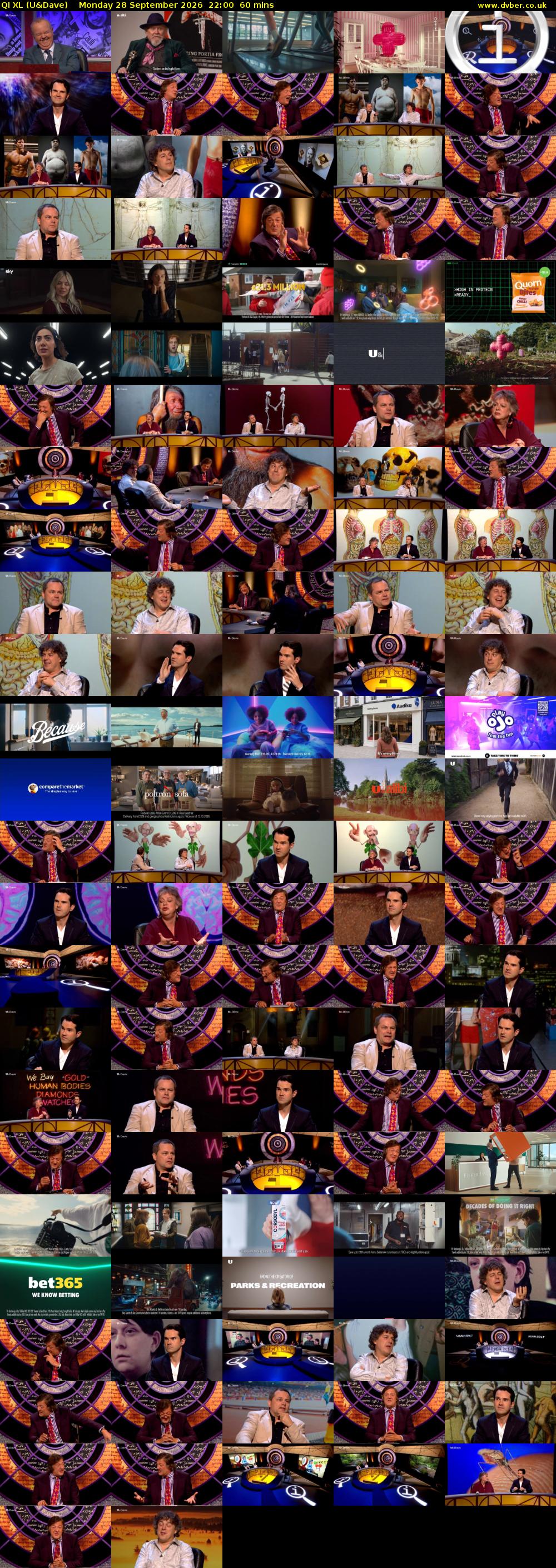 QI XL (U&Dave) Monday 28 September 2026 22:00 - 23:00