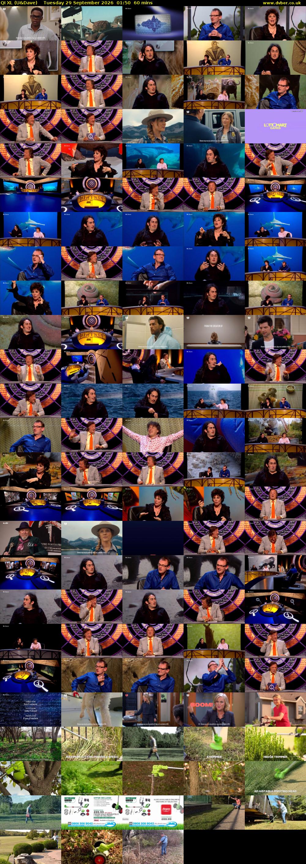 QI XL (U&Dave) Tuesday 29 September 2026 01:50 - 02:50