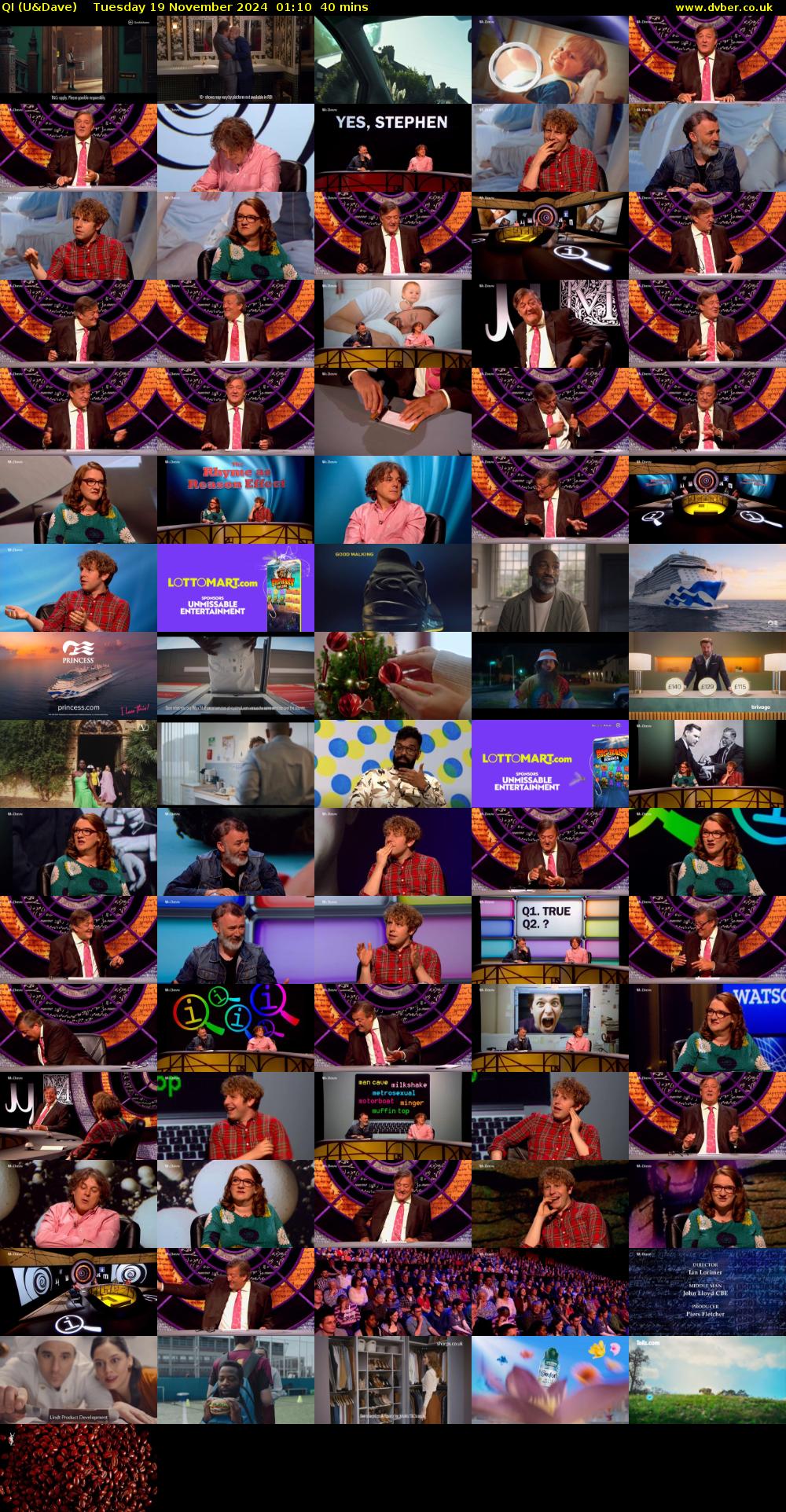 QI (U&Dave) Tuesday 19 November 2024 01:10 - 01:50