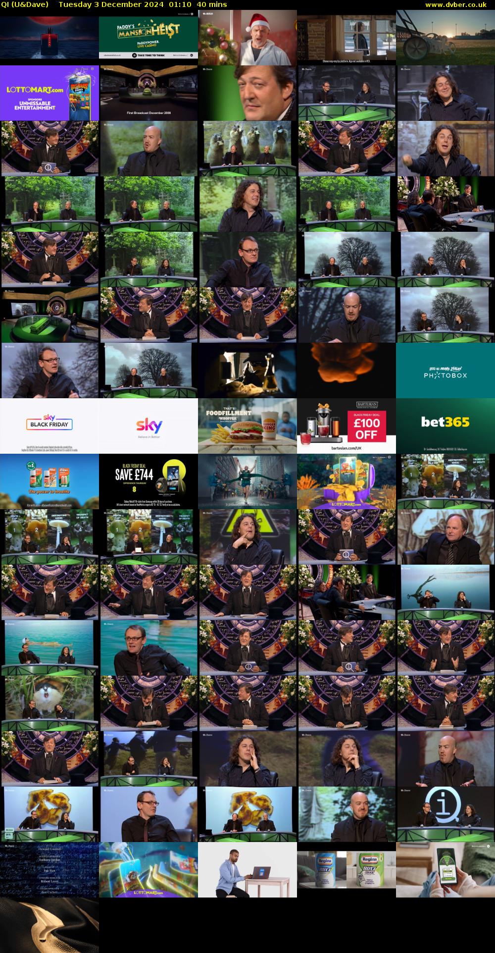 QI (U&Dave) Tuesday 3 December 2024 01:10 - 01:50