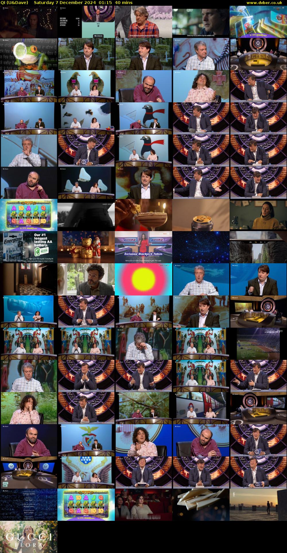 QI (U&Dave) Saturday 7 December 2024 01:15 - 01:55