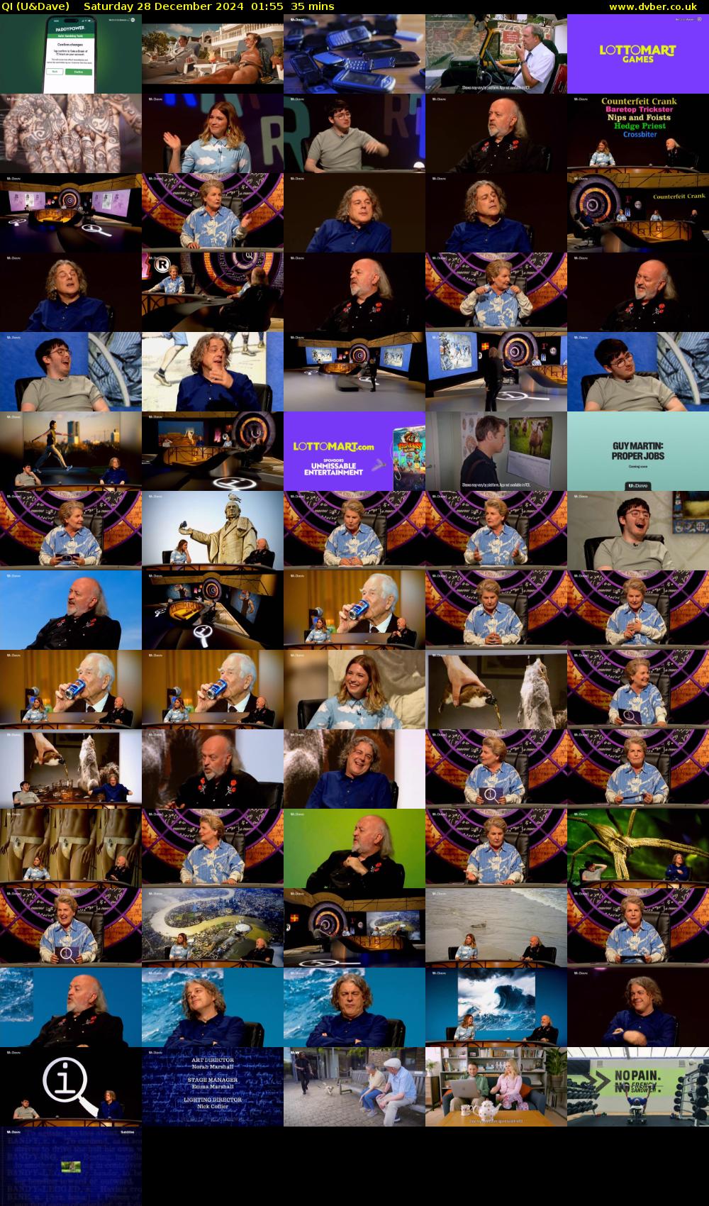 QI (U&Dave) Saturday 28 December 2024 01:55 - 02:30