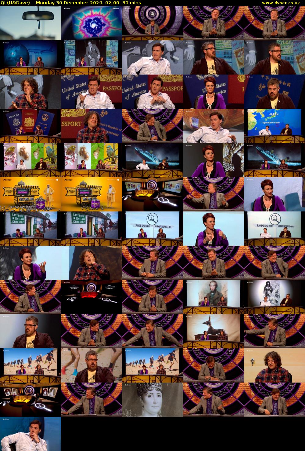 QI (U&Dave) Monday 30 December 2024 02:00 - 02:30