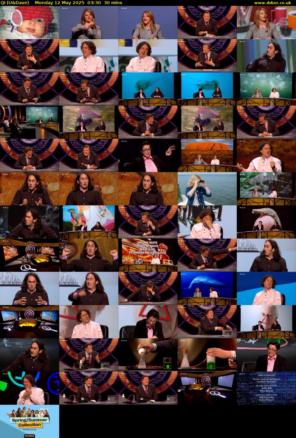 QI (U&Dave) Monday 12 May 2025 03:30 - 04:00