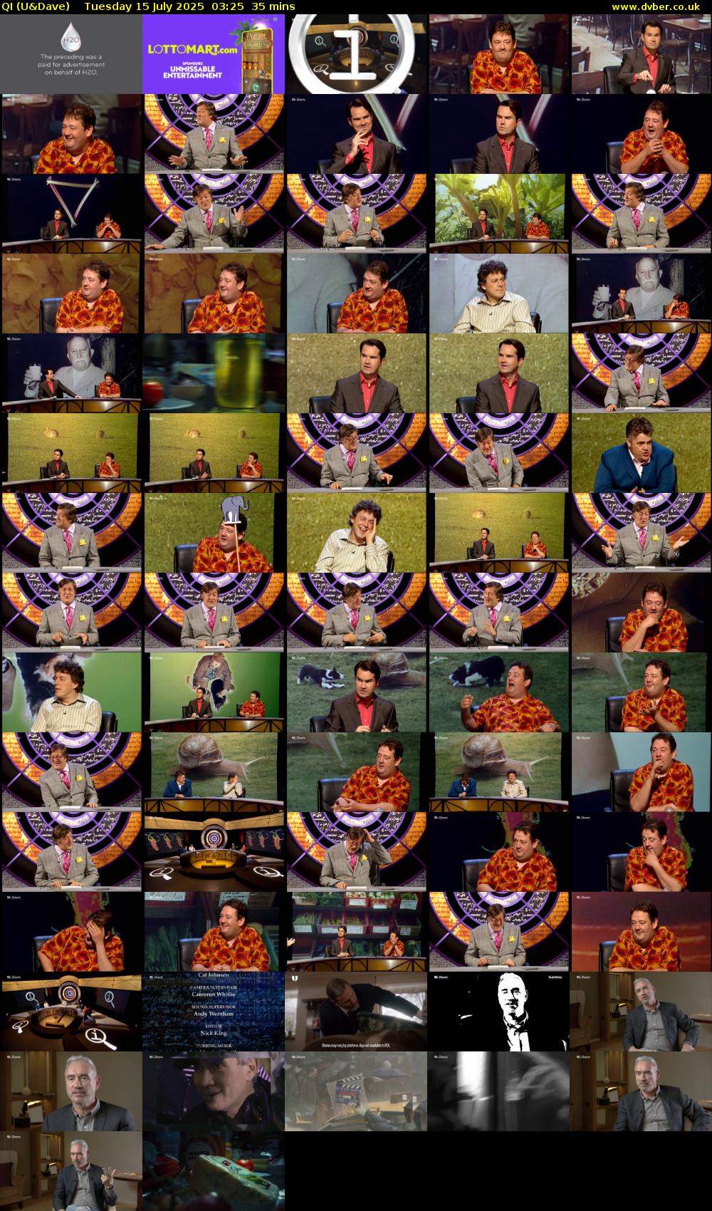 QI (U&Dave) Tuesday 15 July 2025 03:25 - 04:00
