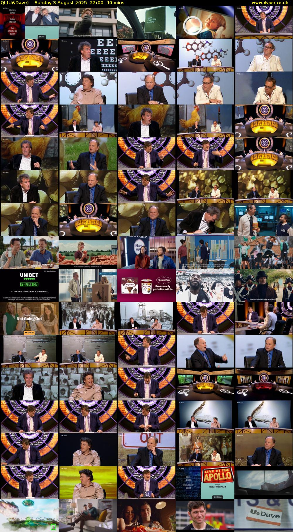 QI (U&Dave) Sunday 3 August 2025 22:00 - 22:40