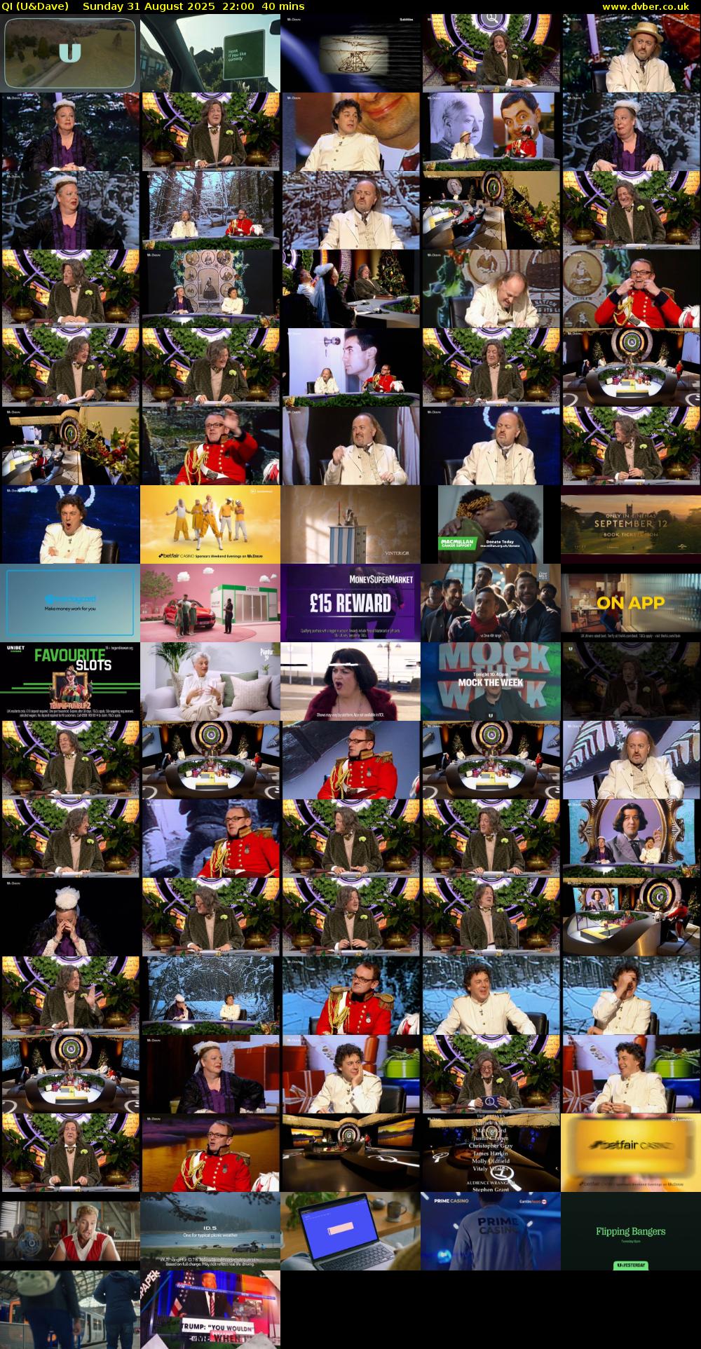 QI (U&Dave) Sunday 31 August 2025 22:00 - 22:40