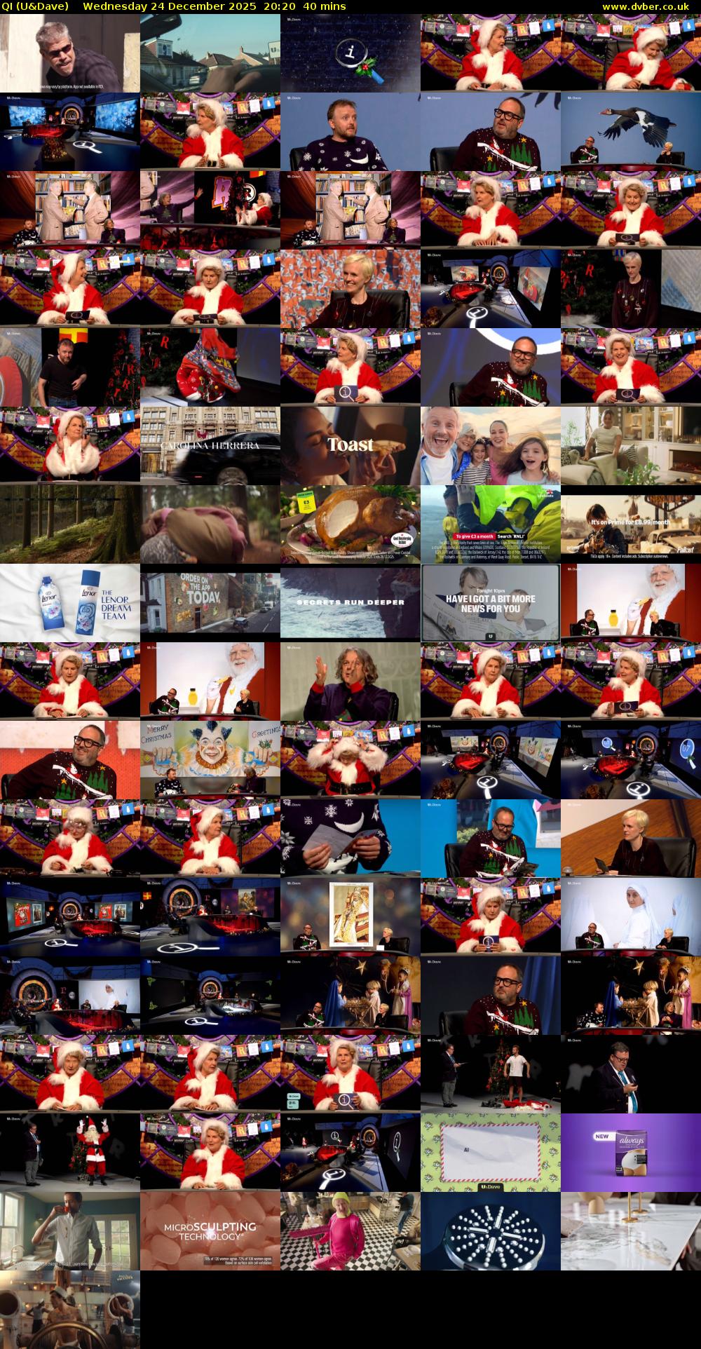 QI (U&Dave) Wednesday 24 December 2025 20:20 - 21:00