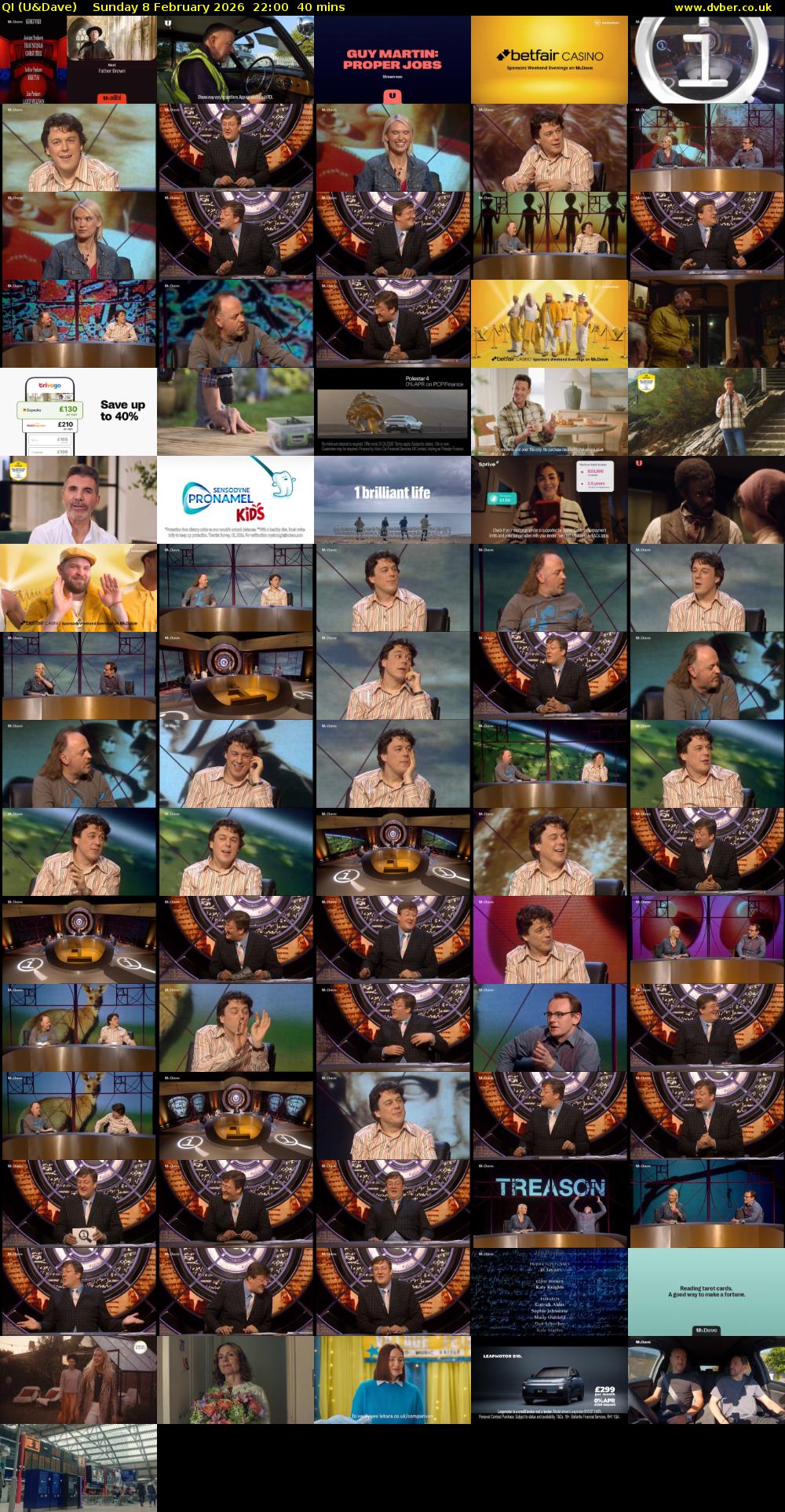 QI (U&Dave) Sunday 8 February 2026 22:00 - 22:40