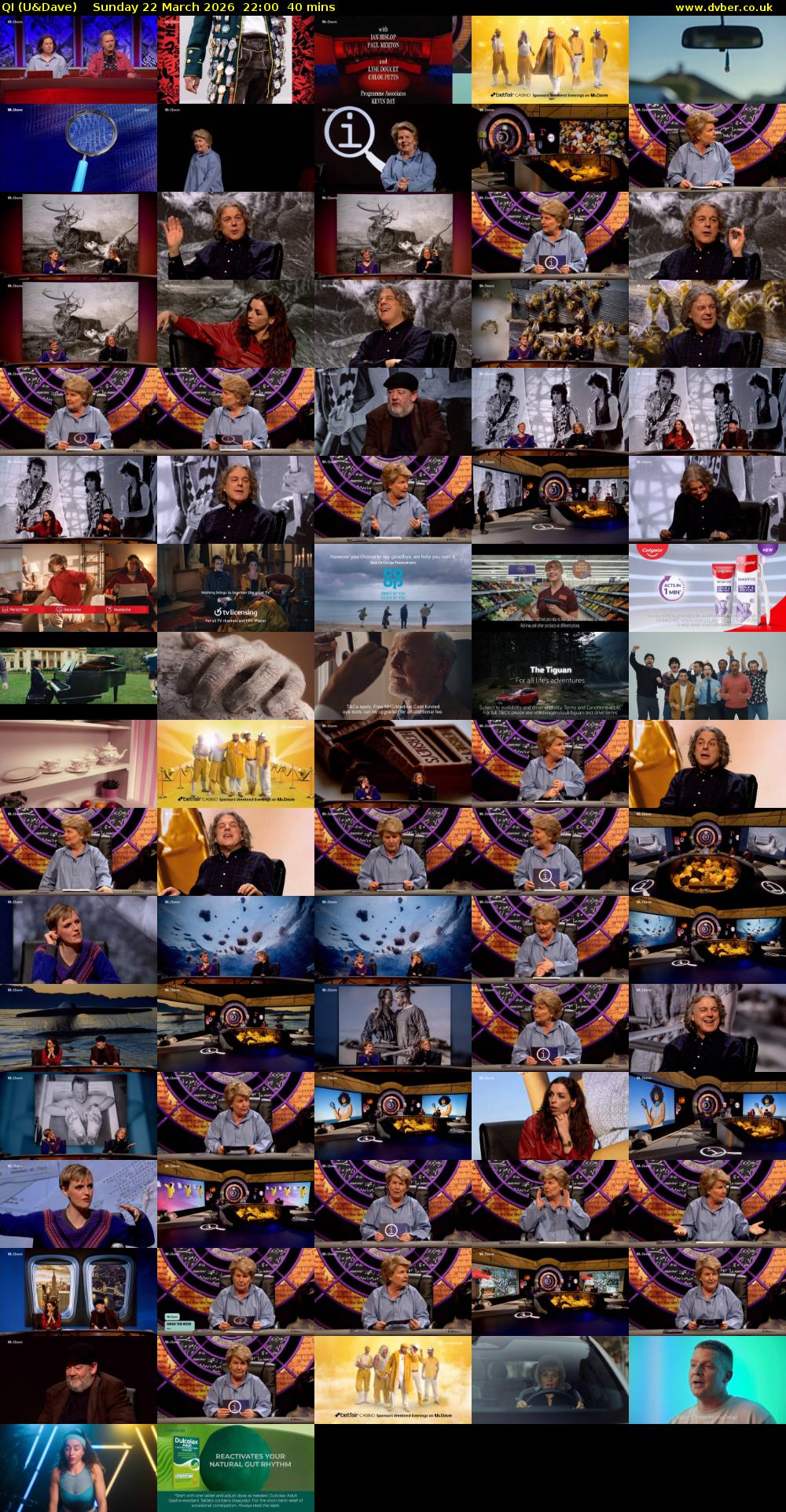 QI (U&Dave) Sunday 22 March 2026 22:00 - 22:40