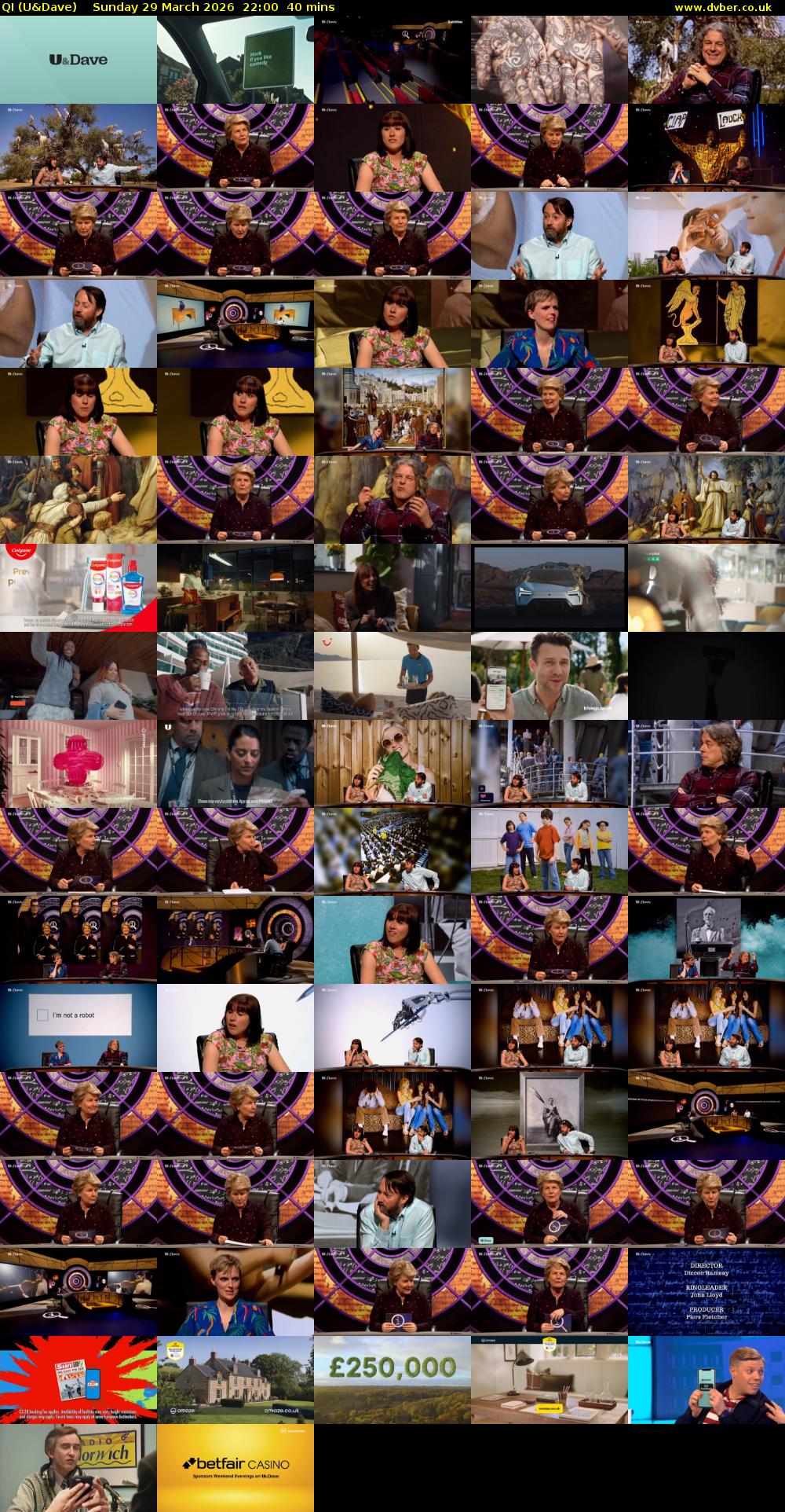 QI (U&Dave) Sunday 29 March 2026 22:00 - 22:40