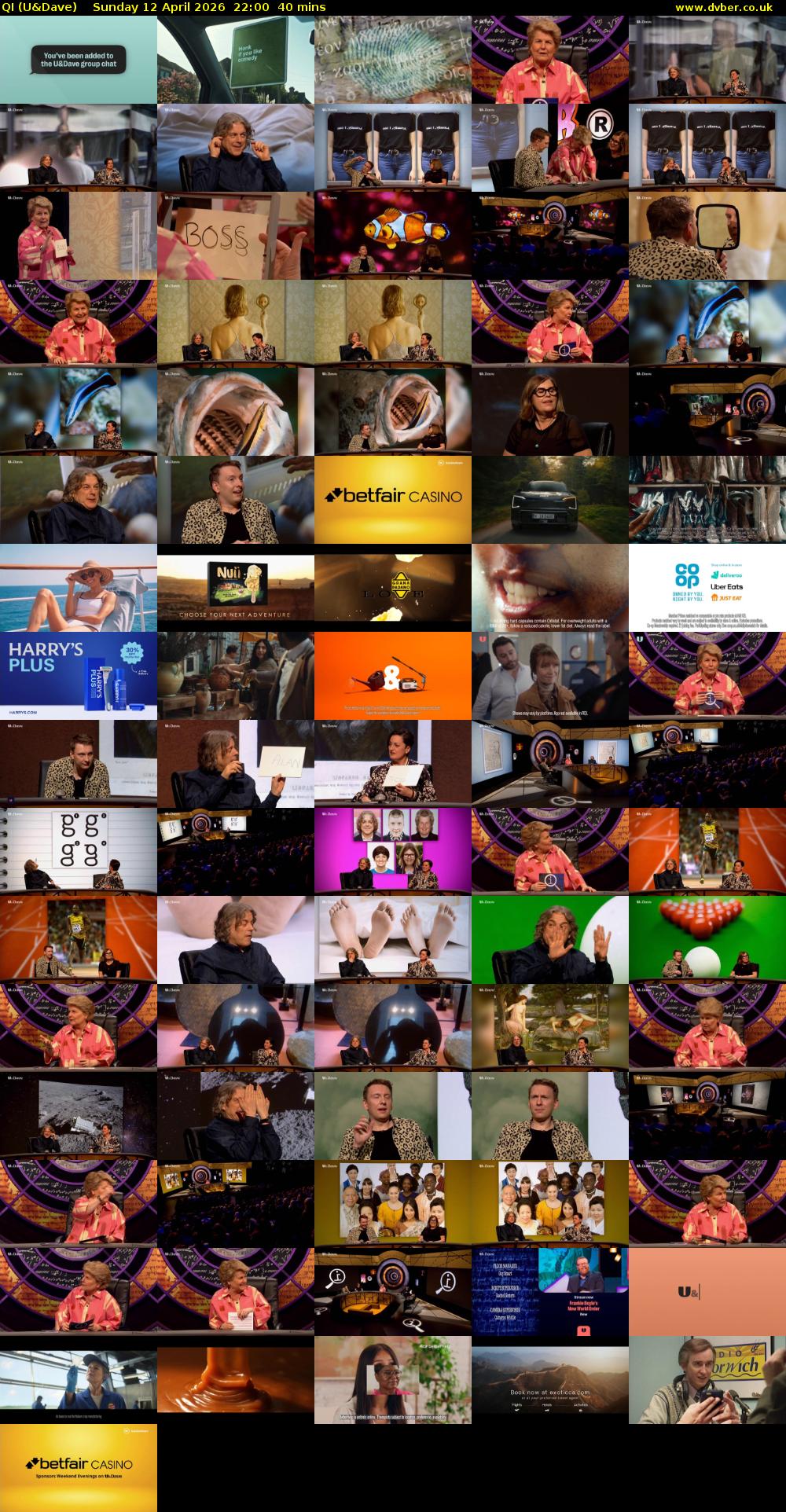 QI (U&Dave) Sunday 12 April 2026 22:00 - 22:40