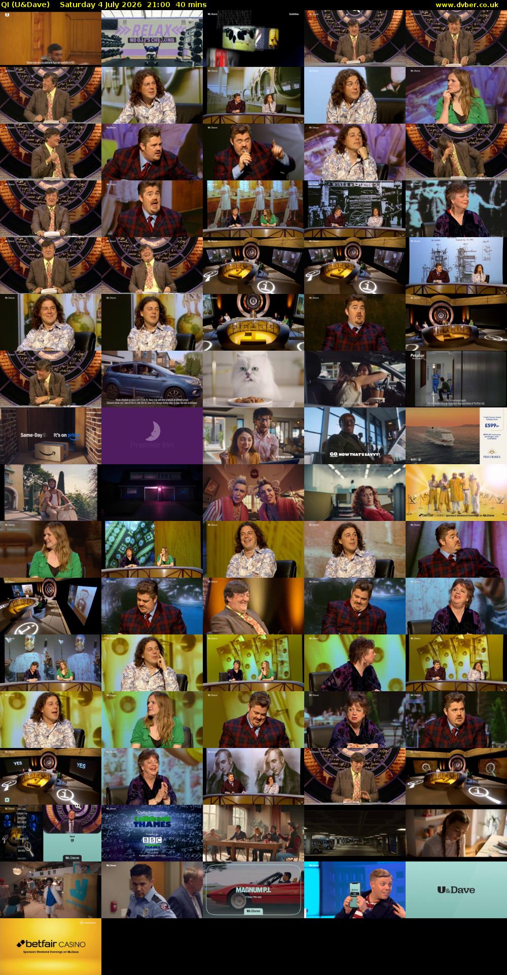 QI (U&Dave) Saturday 4 July 2026 21:00 - 21:40