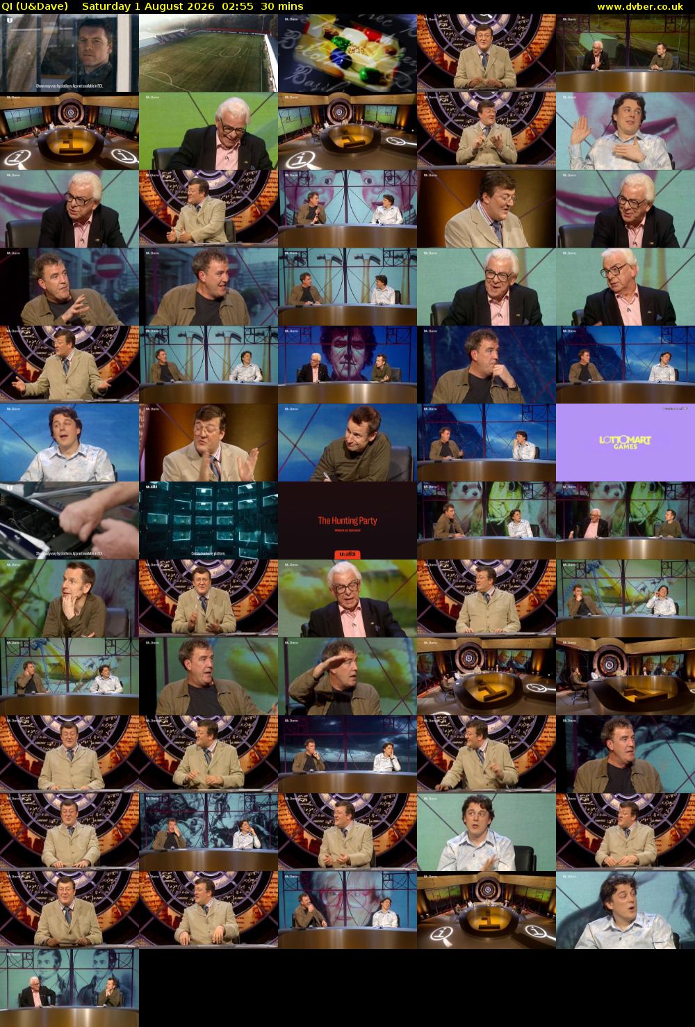 QI (U&Dave) Saturday 1 August 2026 02:55 - 03:25