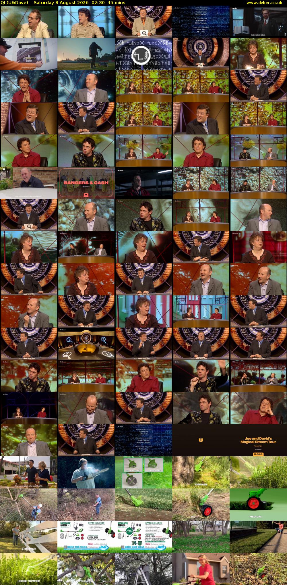 QI (U&Dave) Saturday 8 August 2026 02:30 - 03:15