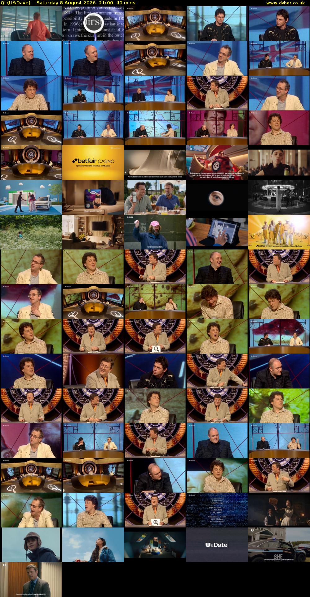 QI (U&Dave) Saturday 8 August 2026 21:00 - 21:40