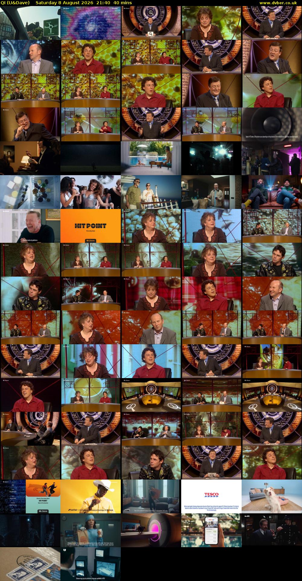 QI (U&Dave) Saturday 8 August 2026 21:40 - 22:20