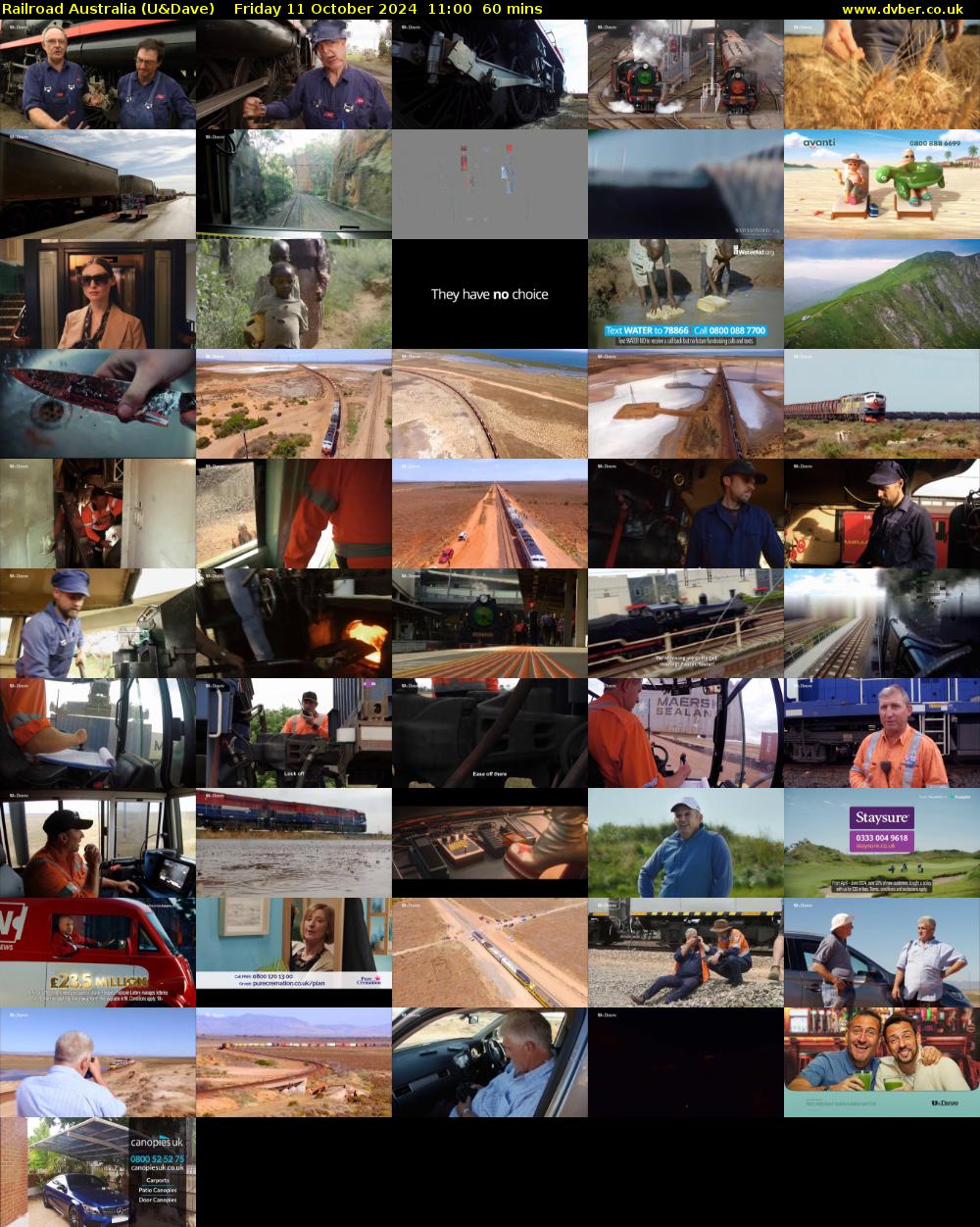 Railroad Australia (U&Dave) Friday 11 October 2024 11:00 - 12:00