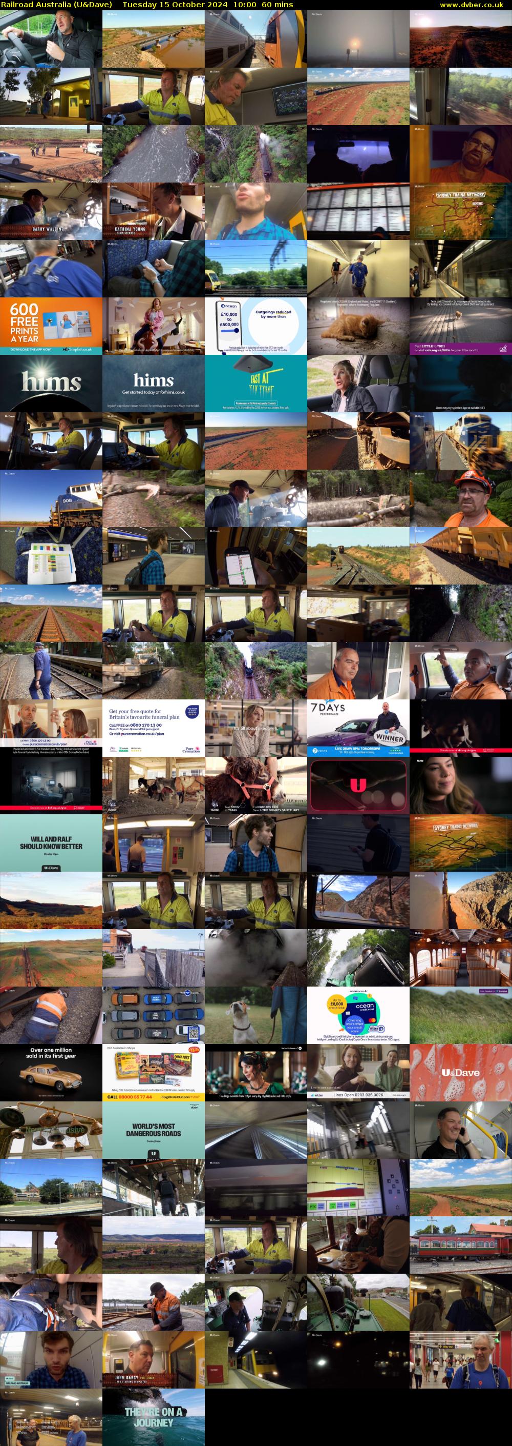 Railroad Australia (U&Dave) Tuesday 15 October 2024 10:00 - 11:00