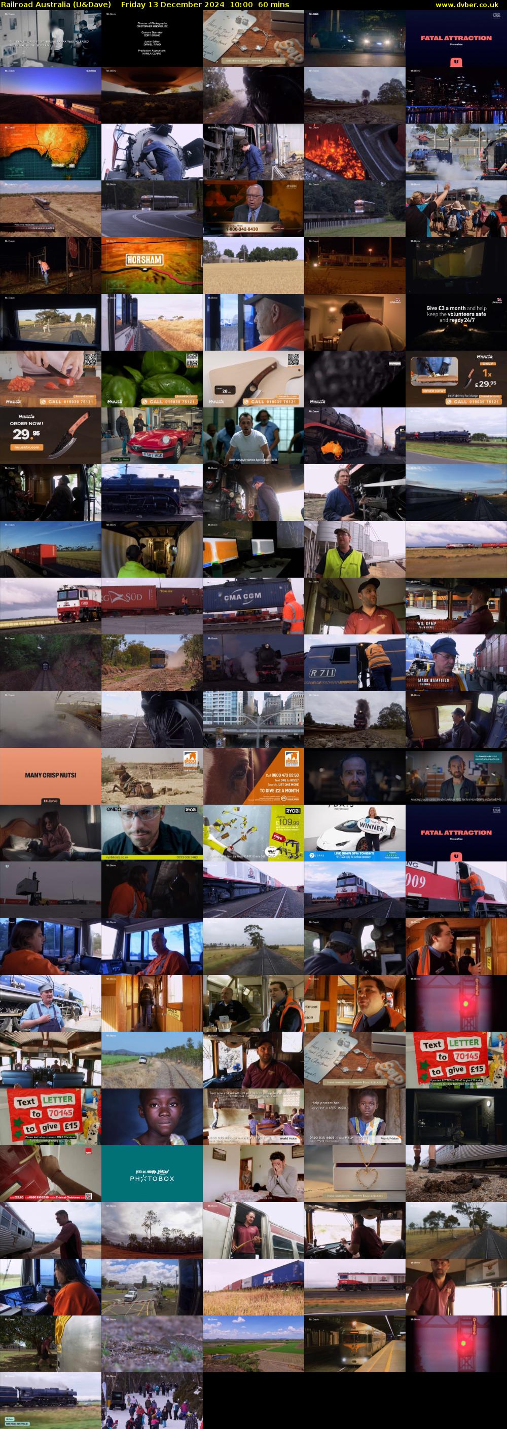 Railroad Australia (U&Dave) Friday 13 December 2024 10:00 - 11:00