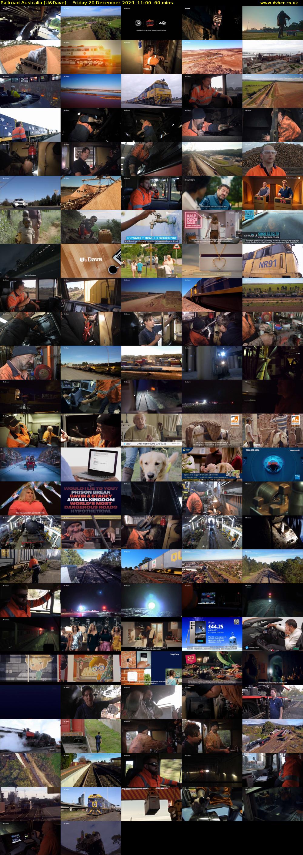 Railroad Australia (U&Dave) Friday 20 December 2024 11:00 - 12:00