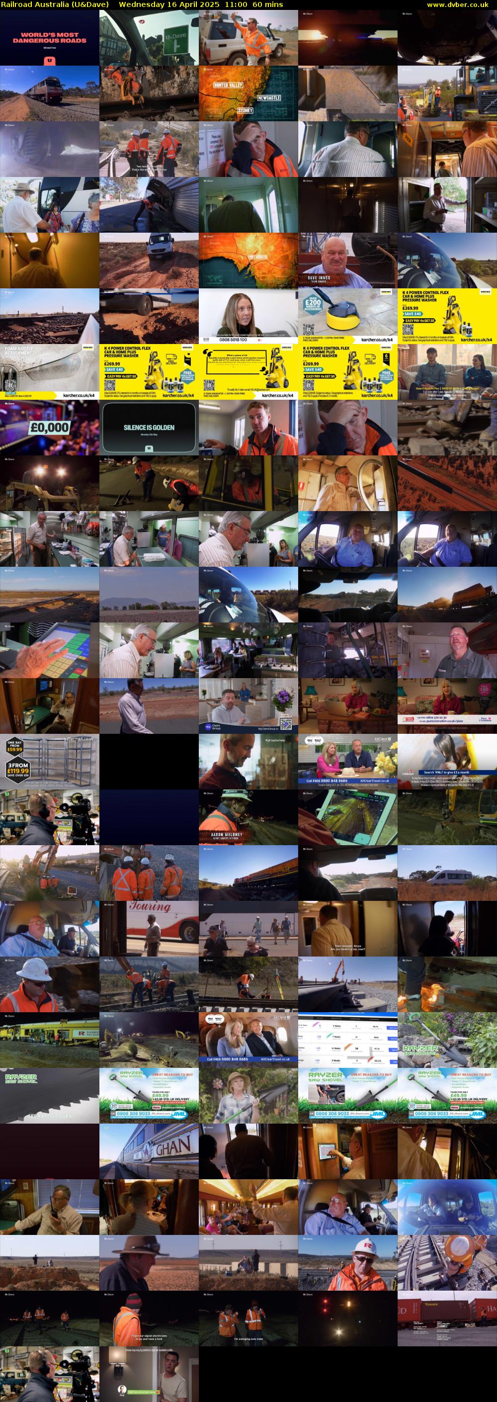Railroad Australia (U&Dave) Wednesday 16 April 2025 11:00 - 12:00