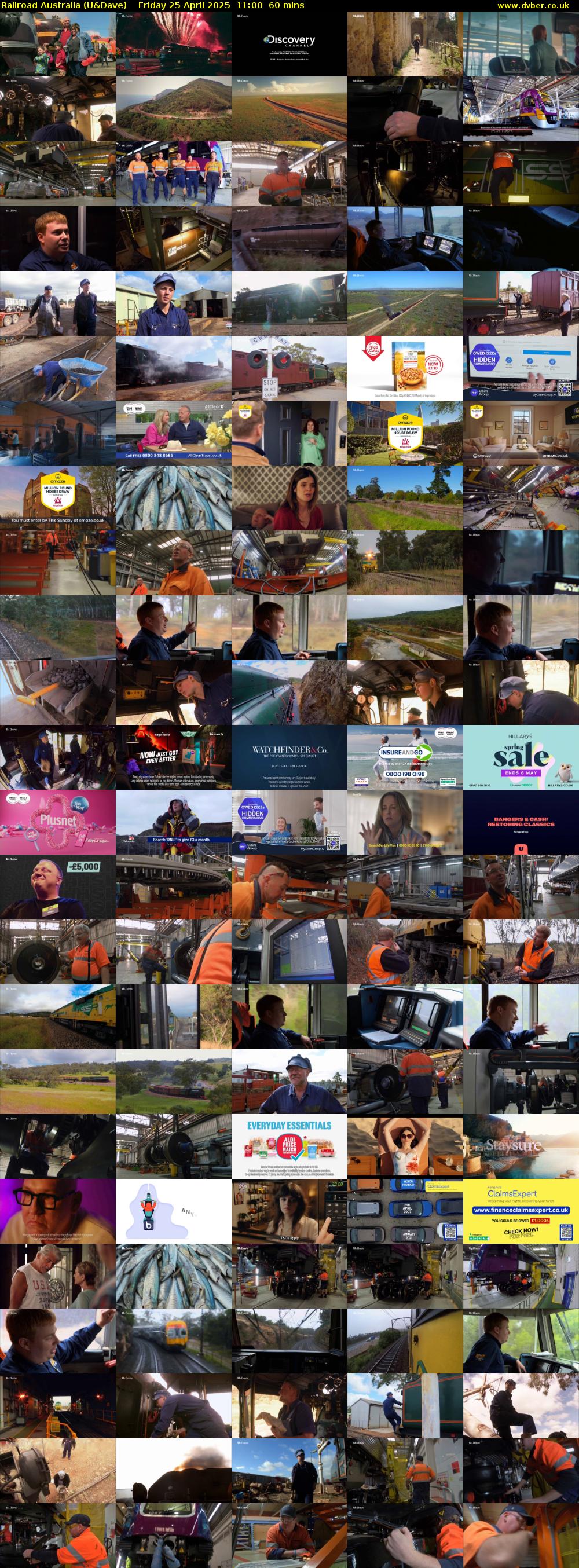 Railroad Australia (U&Dave) Friday 25 April 2025 11:00 - 12:00
