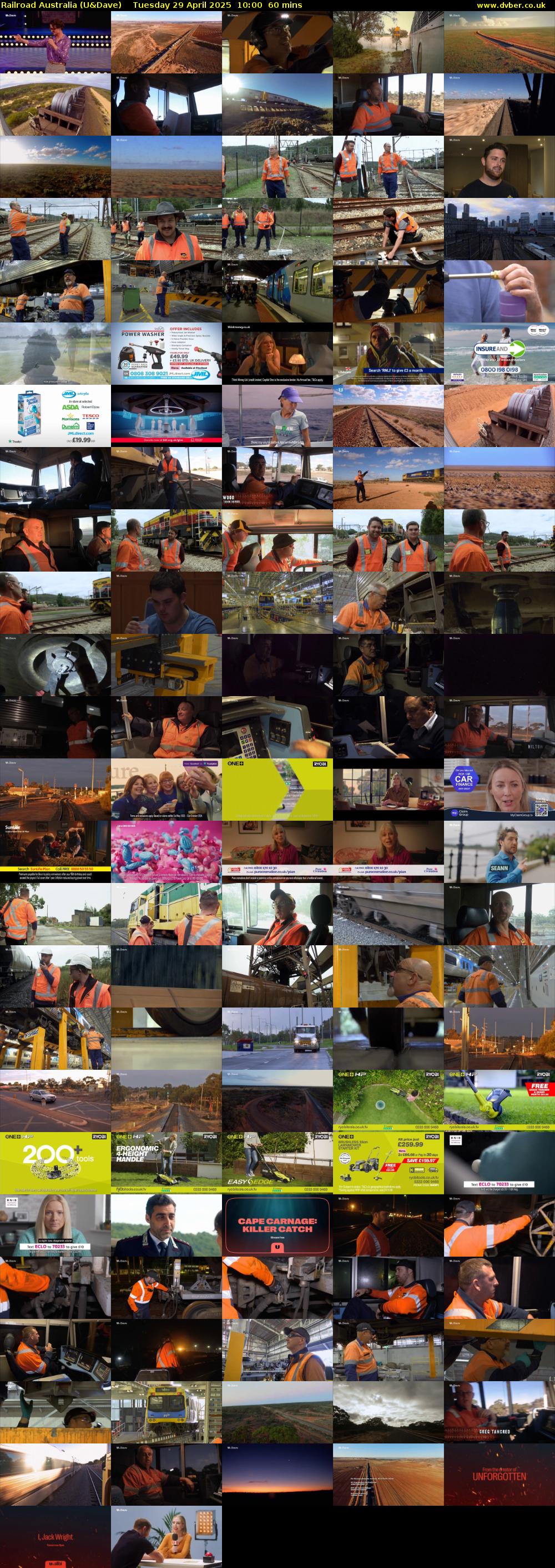 Railroad Australia (U&Dave) Tuesday 29 April 2025 10:00 - 11:00