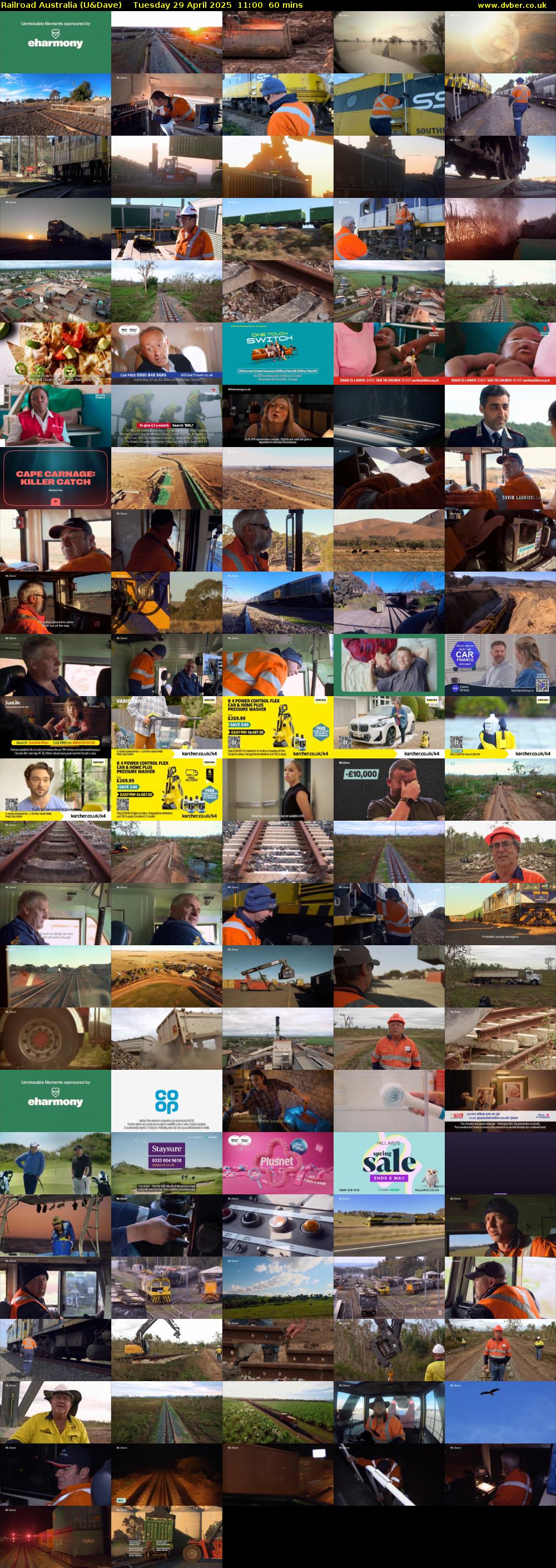 Railroad Australia (U&Dave) Tuesday 29 April 2025 11:00 - 12:00