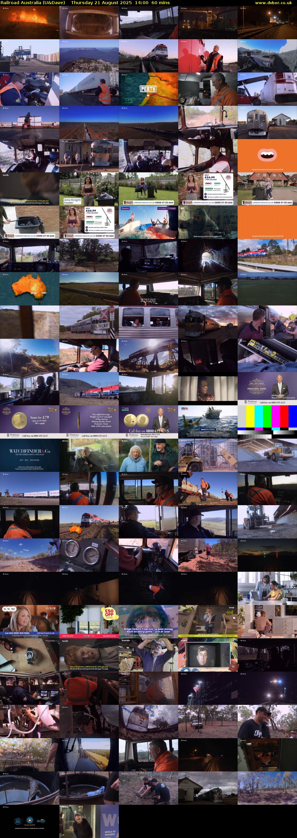 Railroad Australia (U&Dave) Thursday 21 August 2025 14:00 - 15:00