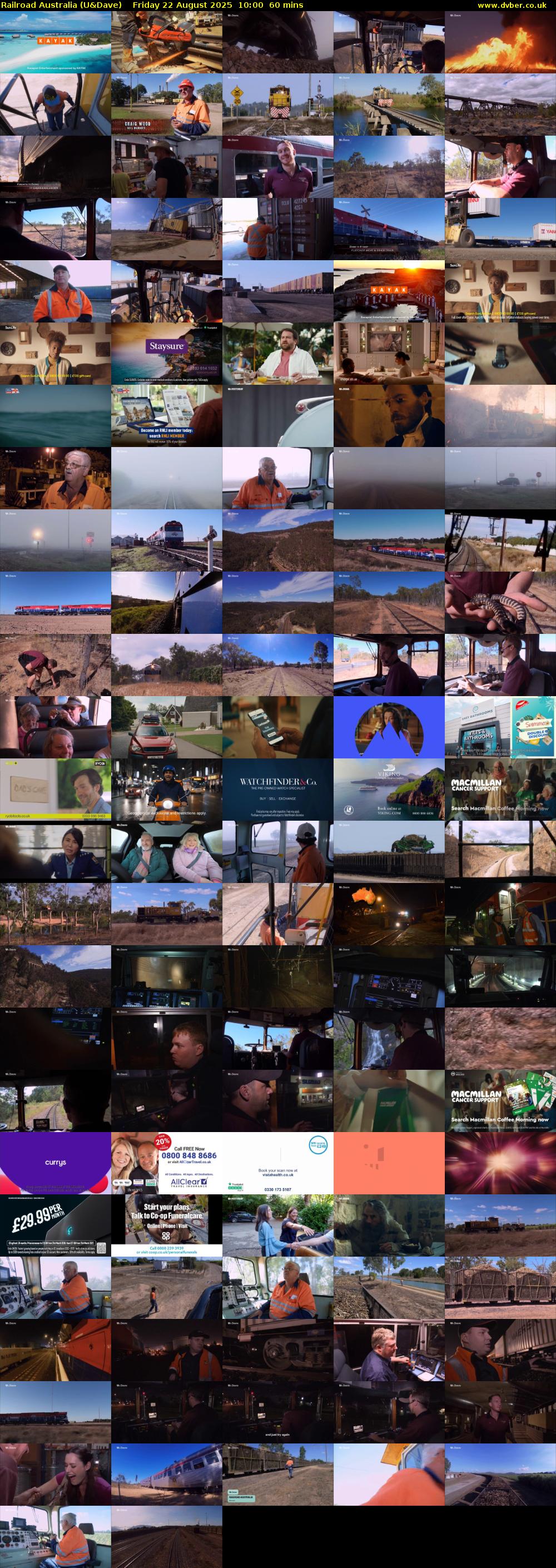 Railroad Australia (U&Dave) Friday 22 August 2025 10:00 - 11:00