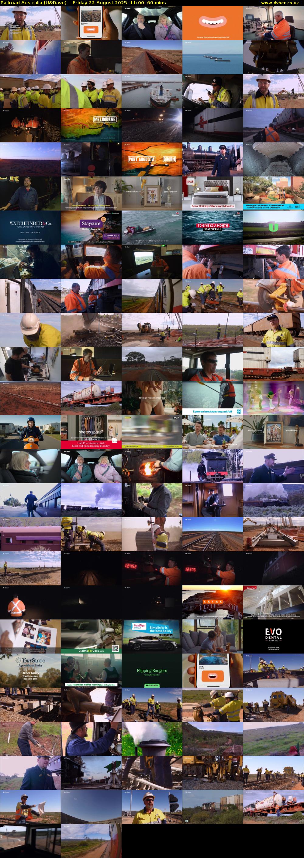 Railroad Australia (U&Dave) Friday 22 August 2025 11:00 - 12:00