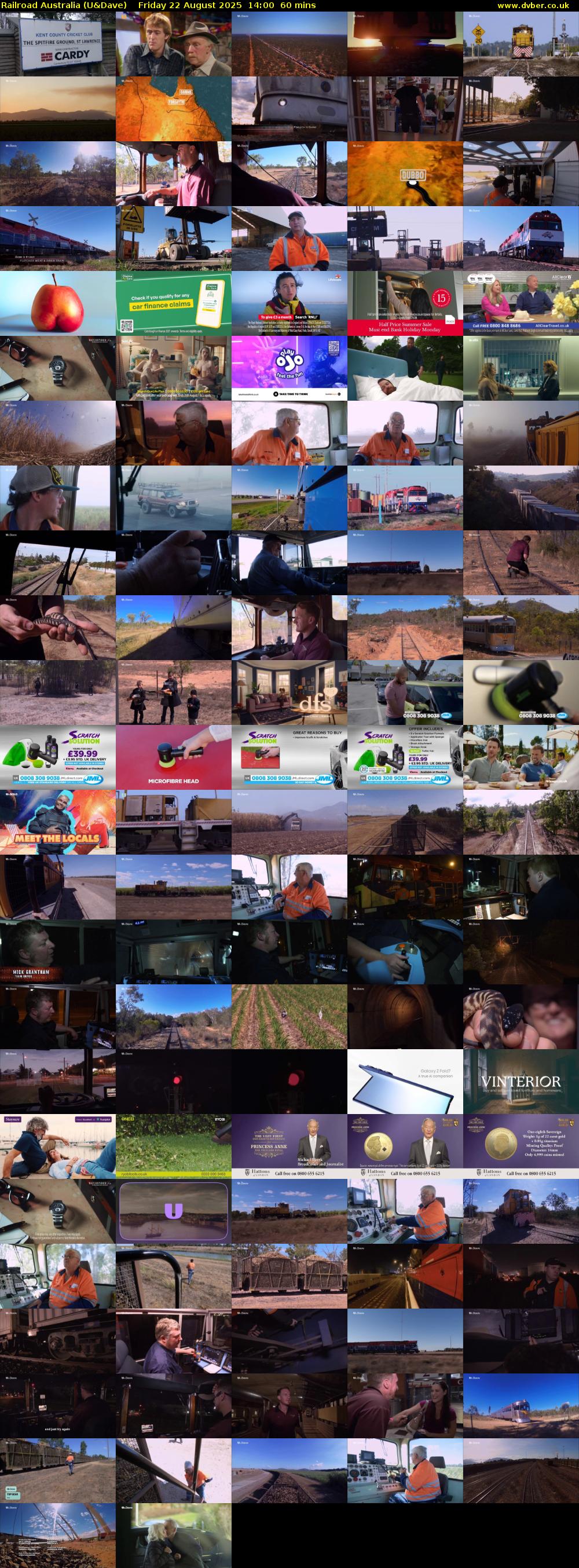 Railroad Australia (U&Dave) Friday 22 August 2025 14:00 - 15:00
