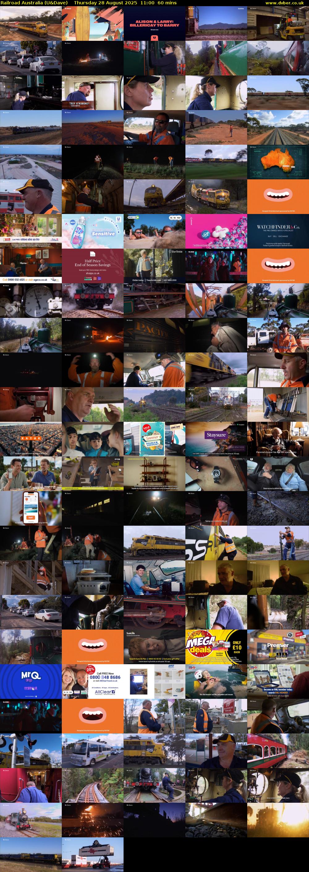 Railroad Australia (U&Dave) Thursday 28 August 2025 11:00 - 12:00