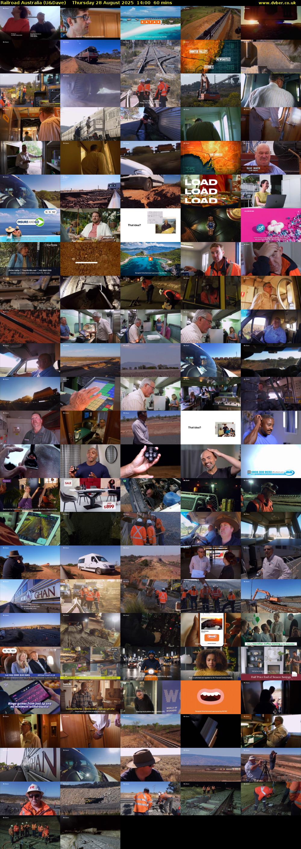 Railroad Australia (U&Dave) Thursday 28 August 2025 14:00 - 15:00