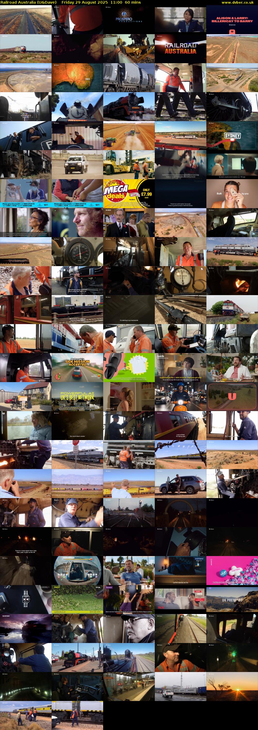 Railroad Australia (U&Dave) Friday 29 August 2025 11:00 - 12:00