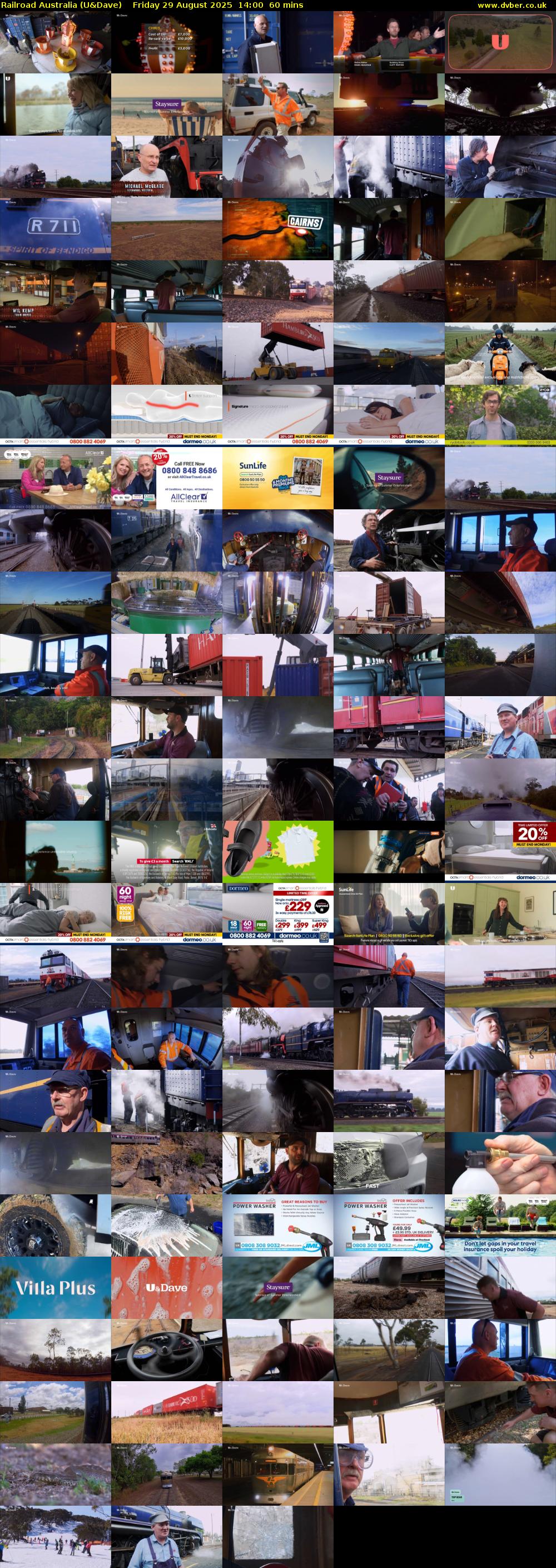 Railroad Australia (U&Dave) Friday 29 August 2025 14:00 - 15:00