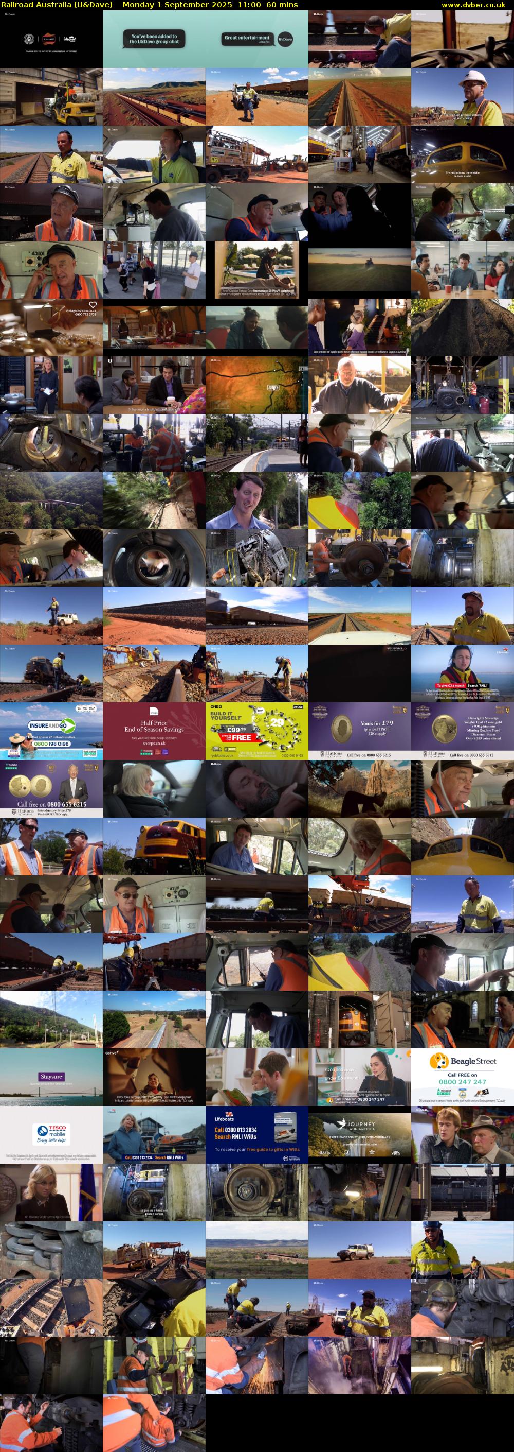 Railroad Australia (U&Dave) Monday 1 September 2025 11:00 - 12:00