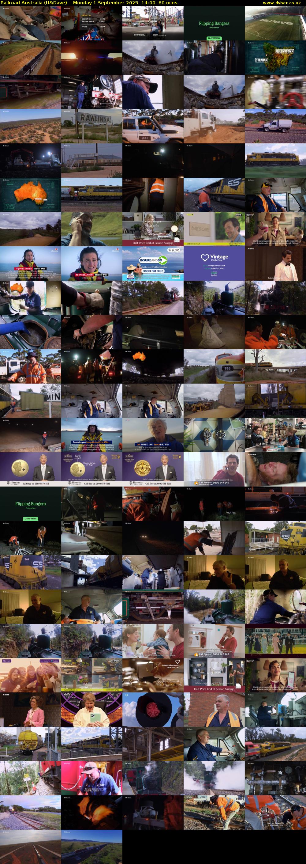 Railroad Australia (U&Dave) Monday 1 September 2025 14:00 - 15:00