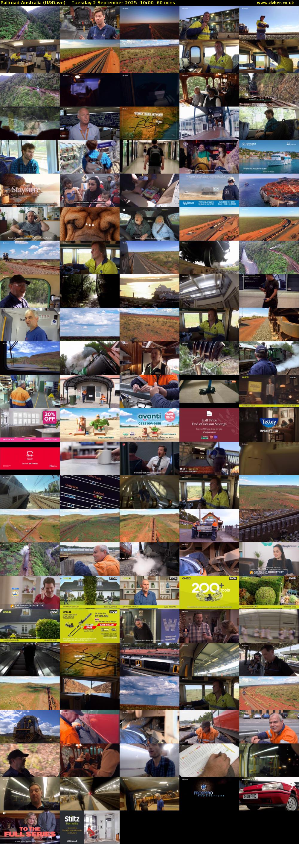 Railroad Australia (U&Dave) Tuesday 2 September 2025 10:00 - 11:00